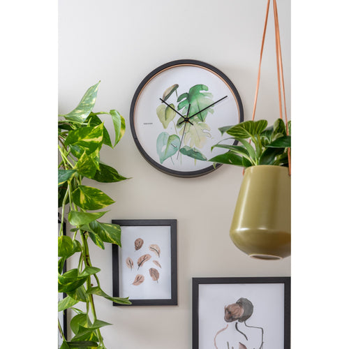 Karlsson wandklok Botanical Monstera - groen - Ø26cm - vtwonen shop