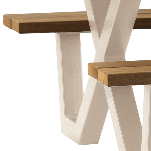 WOOOD picknicktafel Tablo - Ayous - Zand - 75x206x145 cm