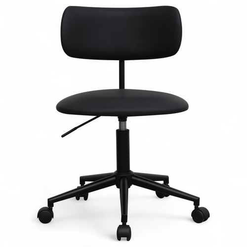 Furnhouse bureaustoel Roxy - Zwart - Kunstleer - 57x56x74