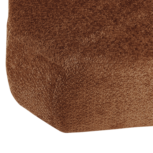 WOOOD hoekelement rond Mojo Base - Wollig - Roestbruin - 74x110x110