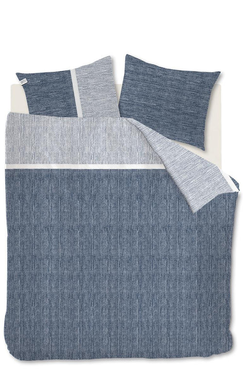 Rivièra Maison - Amsterdam Loft dekbedovertrek - Tweepersoons - 200x200/220 cm - Blauw Grijs - vtwonen shop
