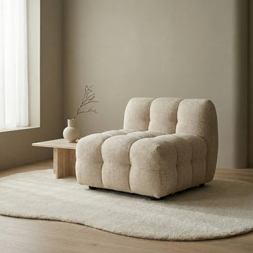 DÉJA Living Fauteuil Cillán - Beige Stof - 95x105x74cm