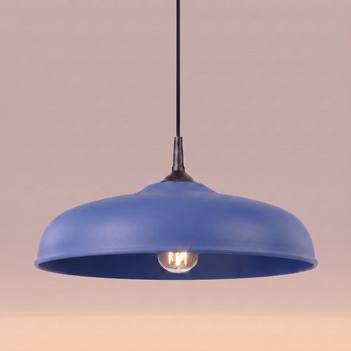 Sollux Lighting Hanglamp GINA ultramarijn - 38x38x74cm