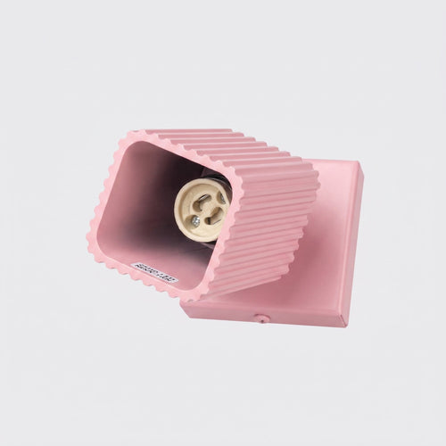 Sollux Lighting Wandlamp RAYO roze met schakelaar - 8x16x16cm