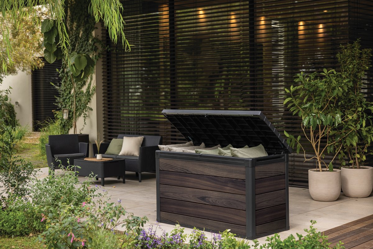 Keter Signature Opbergbox 757L - 151.7x72.5x90cm - Rosewood