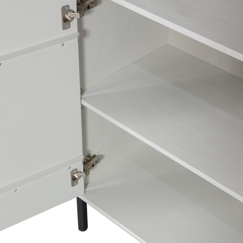 WOOOD lage kast Xina - Grenen - Wolkengrijs - 149x90x40 - vtwonen shop