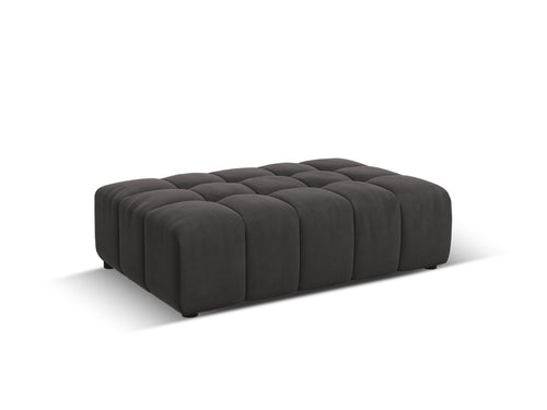 Cosmopolitan Design Poef Chicago flueel grijs - 84x102x42cm