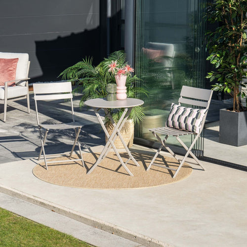 Garden Impressions Bistro tuinset Pisa 3-delig taupe