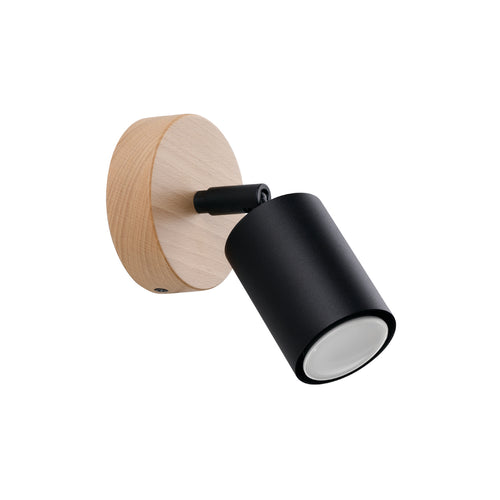 Sollux Lighting Wandlamp VERDO zwart - 16x10x16cm