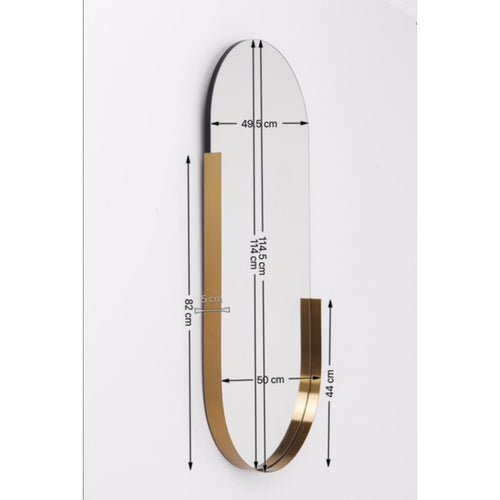 Kare Design Spiegel Hipster Ovaal 114x50cm