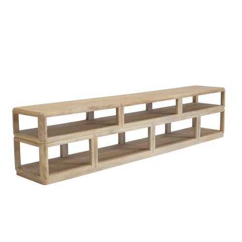 Giga Meubel Tv-meubel Eline - Mangohout - Naturel - 200x35x45cm - vtwonen shop