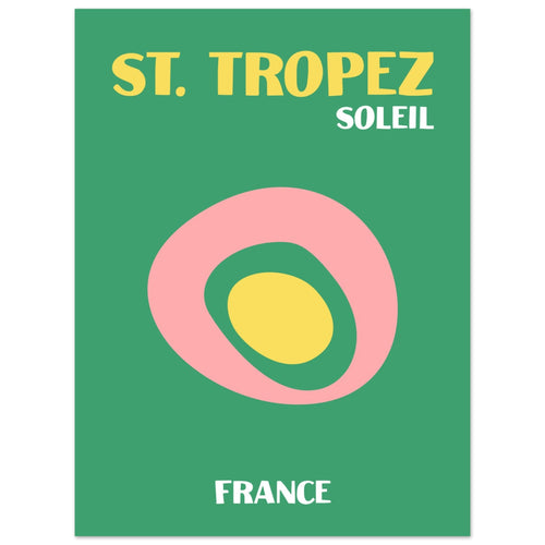 Artfulprints  Frankrijk - St. Tropez   poster 30x40 cm - vtwonen shop