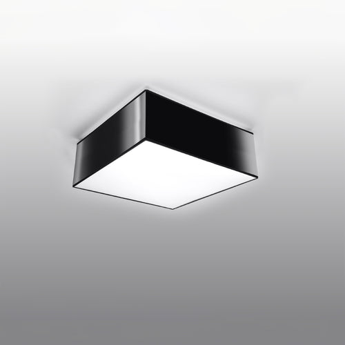 Sollux Lighting Plafondlamp HORUS zwart - 25x25x11cm