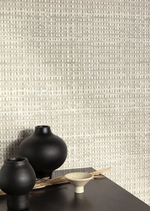 Masureel behang linnenstructuur beige - 53 cm x 10.05 m - 632065