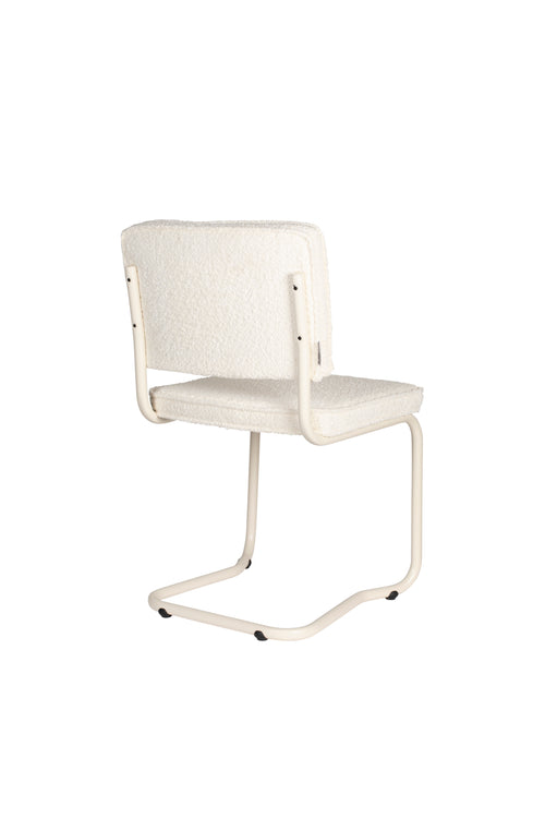 Zuiver Ridge Kink Eetkamerstoelen Soft Off White - Set van 2 - vtwonen shop