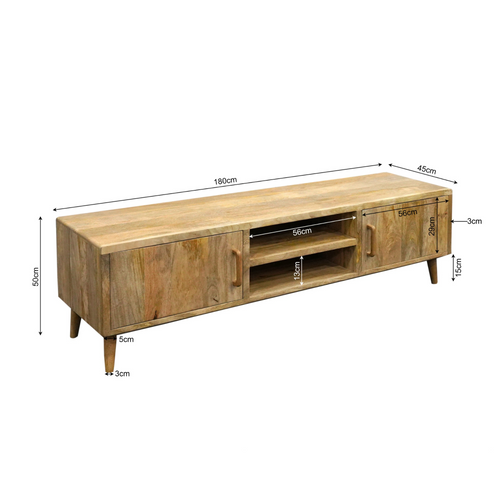Starfurn  tv meubel Omaha - bruin - 45x120x40cm