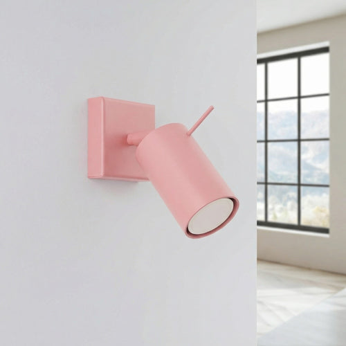 Sollux Lighting Wandlamp RING roze - 8x16x8cm
