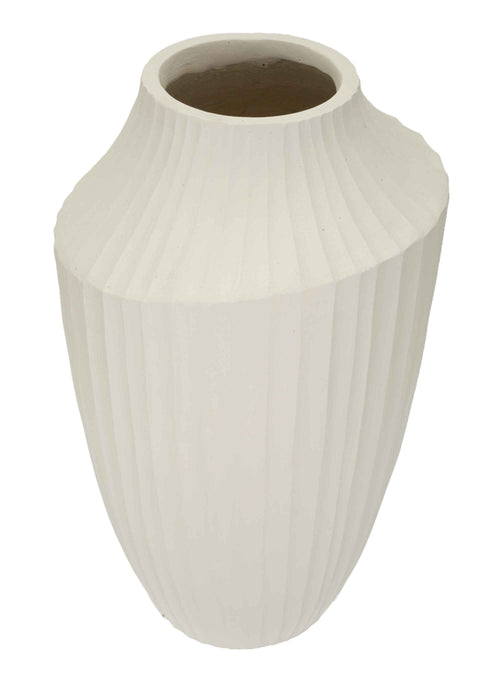 Mauro Ferretti vaas - 28,5x50,5 cm - crème