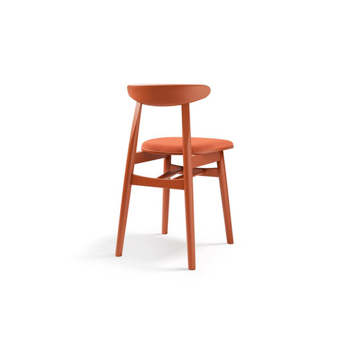 Set van 2 stoelen Bony flueel koraal - 47x42x80cm