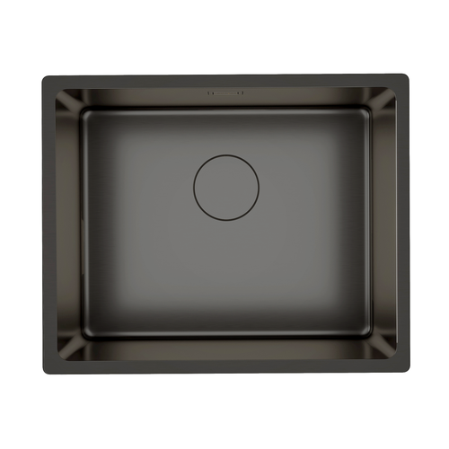 LOMAZOO Spoelbak Keuken Inferno - 50 x 40 cm - Gun Metal - RVS