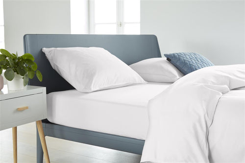 Ambiante - Bamboe-Katoen - Boxspring Hoeslaken - 160x200 cm - Wit - vtwonen shop