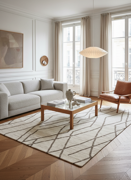 AFK Living vloerkleed Stria - Zacht comfort voor elke dag en OEKO-TEX® Standard 100 gecertificeerd. - beige - 200x290 cm