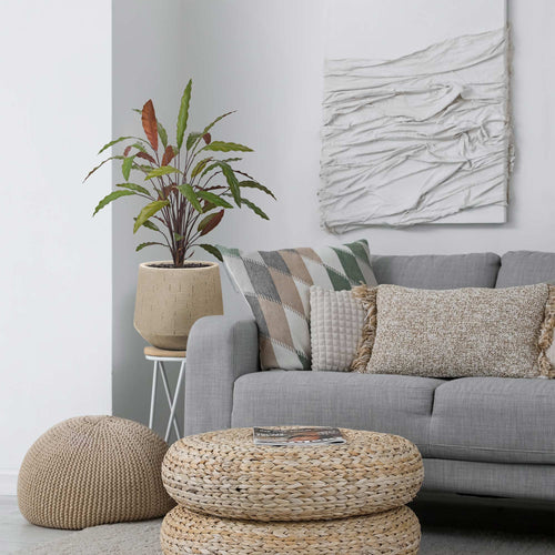Maxifleur Calathea 75cm Kunstplant Groen/rood