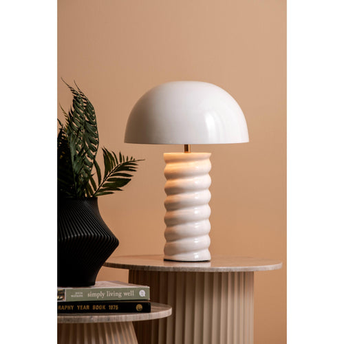 Leitmotiv tafellamp Gracio - wit - Ø30cm - vtwonen shop