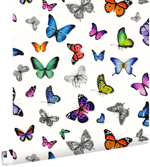 ESTAhome behang vlinders multicolor - 53 cm x 10.05 m - 138507
