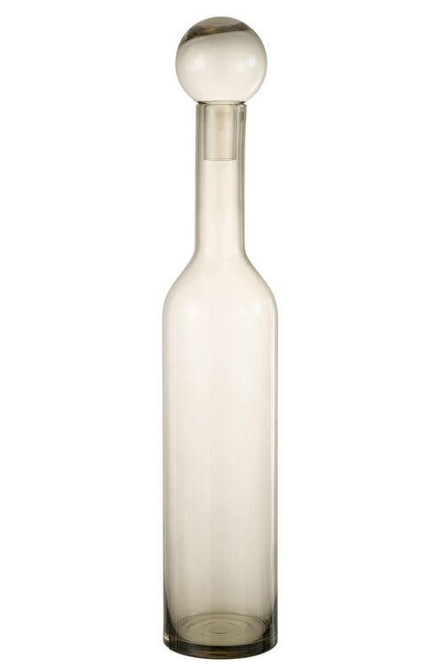 J-Line decoratie fles Norma - glas - grijs - large - vtwonen shop