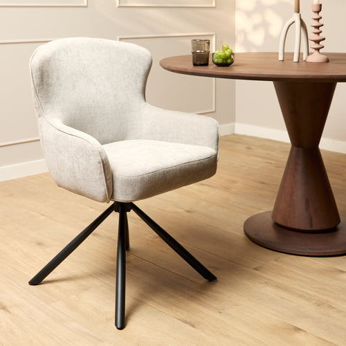 Starfurn  eetkamerstoel Hanna - beige - 65x62x89cm