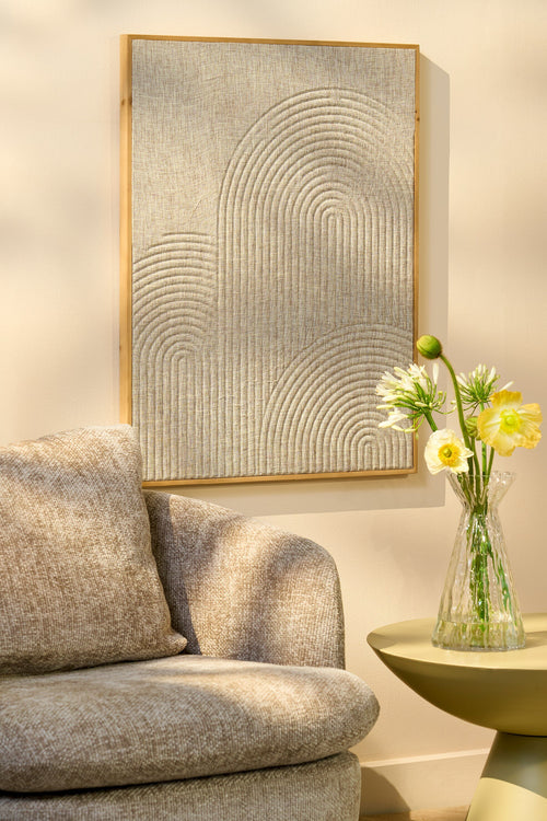 Mica Decorations Mista Wanddecoratie - L60 x B3 x H80 cm - 100% FSC - Mdf - Bruin - vtwonen shop