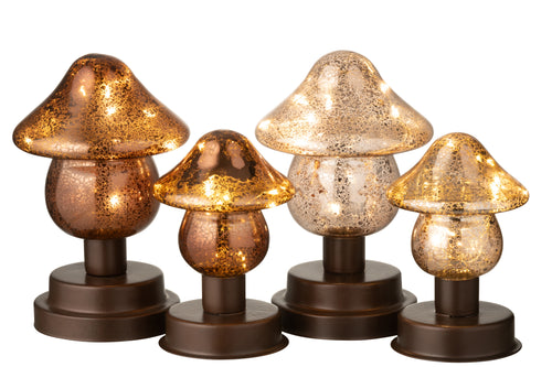 J-Line LED-lamp paddenstoel - 2 stuks - vtwonen shop