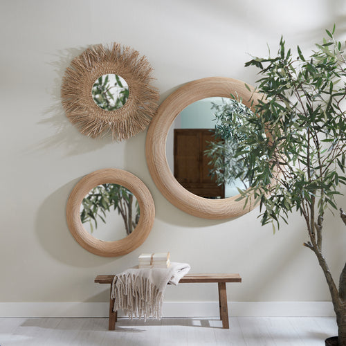 Light & Living spiegel PIEDRE - 109.5x4.5x109.5cm - bruin