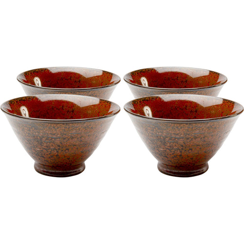 Kare Design Kommen Ari rood Ø11cm (4/set) - vtwonen shop