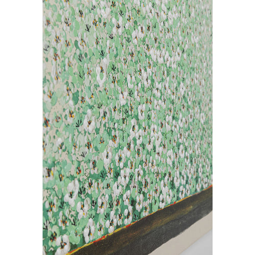Kare Design Schilderij Flower Boat 80x100cm beige en groen