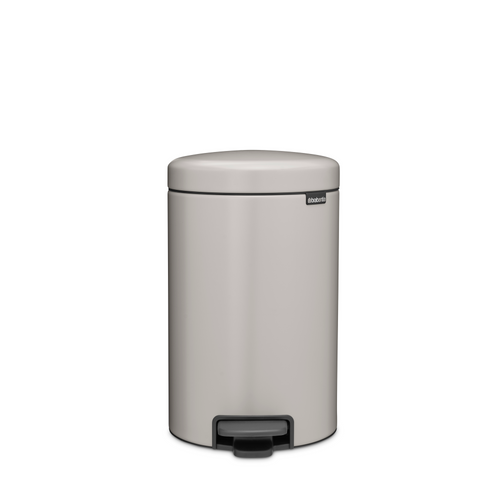 Brabantia NewIcon Pedaalemmer, 12 liter, kunststof binnenemmer - Soft Grey