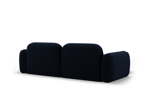 Cosmopolitan Design Modulaire hoekbank links Sydney 3-zits, flueel, koningsblauw - 165x230x70cm