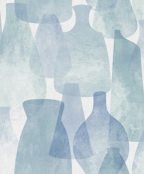 Sanders & Sanders behang aardewerk blauw - 53 cm x 10 m - 640077