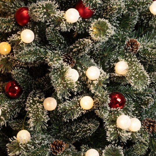 Black Box Trees Kaprun Kunstkerstboom met Verlichting - Kerstboom  H180 x Ø108 cm - Kerstversiering met Kerstornamenten en Timerfunctie -