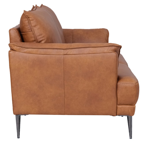 Furnhouse 3-zitsbank Soul - Cognacbruin - Leer - 90x195x88