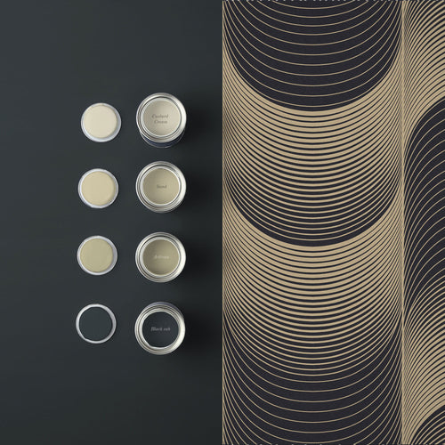 Graham & Brown Vliesbehang - Eclipse Black & Gold - 10mx52cm - vtwonen shop