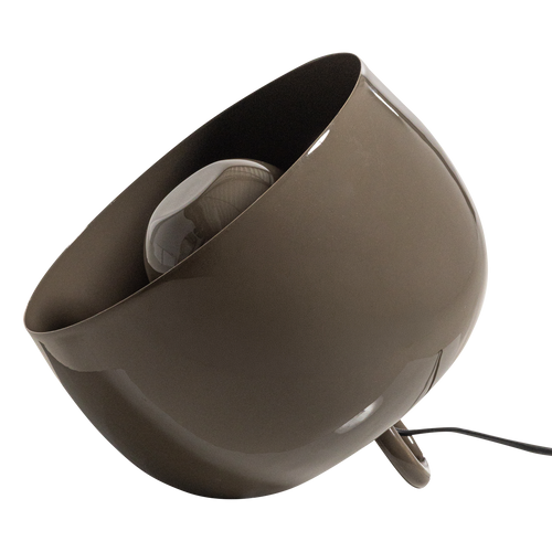 WOOOD tafellamp 25xø26 cm Mero - Metaal Hoogglans - Mokkabruin - 25x26x26