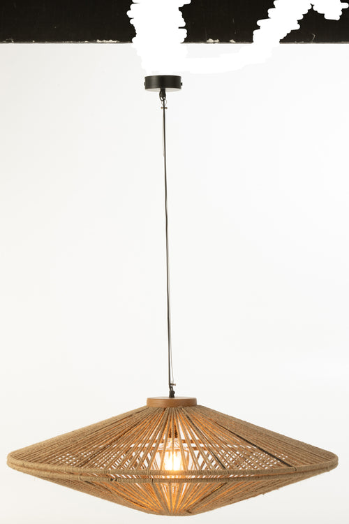 J-Line hanglamp Ovni - ijzer/jute - naturel - large
