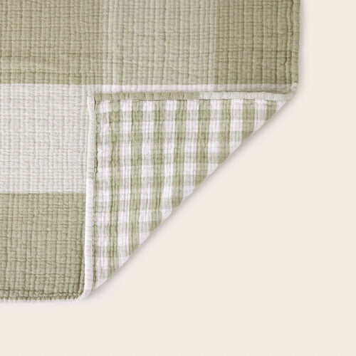 Madura plaid Jeanie zacht olijfgroen 100x140 cm