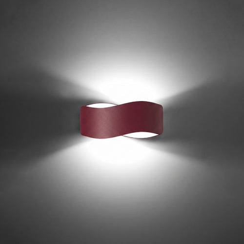 Sollux Lighting Wandlamp TILA 30 bordeaux - 30x11x13cm