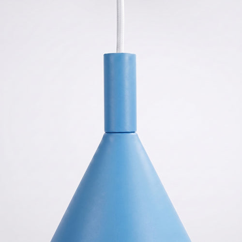 Sollux Lighting Hanglamp NOX 25 lichtblauw - 24,5x24,5x140cm