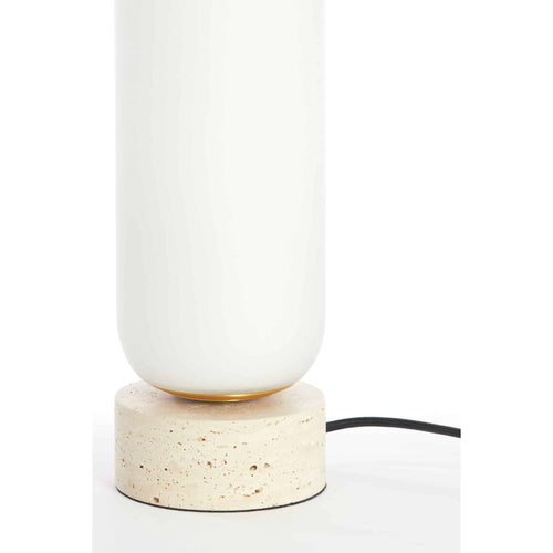 Light & Living tafellamp Rylano - wit - Ø12cm