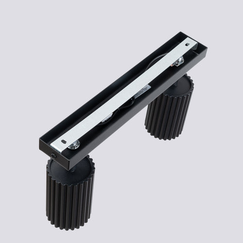 Sollux Lighting Plafondlamp KARBON 2 zwart - 30x6,5x16,5cm