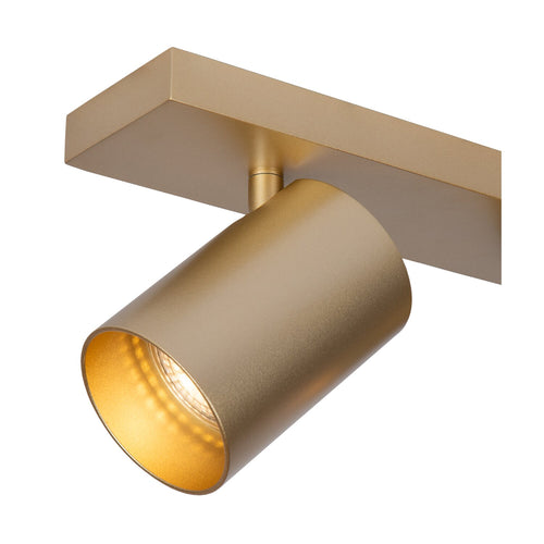 Atmooz plafondlamp Nuo 3 - goud - goud binnenin - 42 x 13 x H 12 cm - GU10